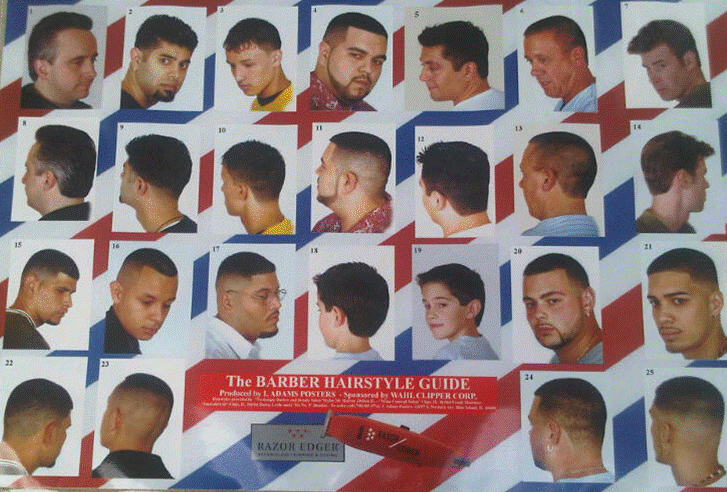 Barber Haircut Chart