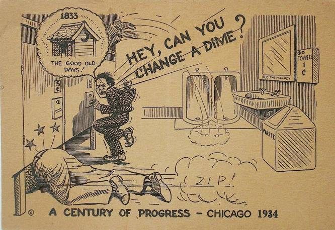 postcard-chicago-arcade-card-century-of-progress-cartoon-about-pay-toilets-1934
