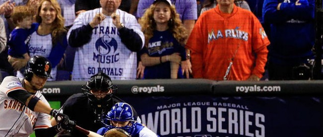 With orange jersey, Miami Marlins fan stands out at World Series