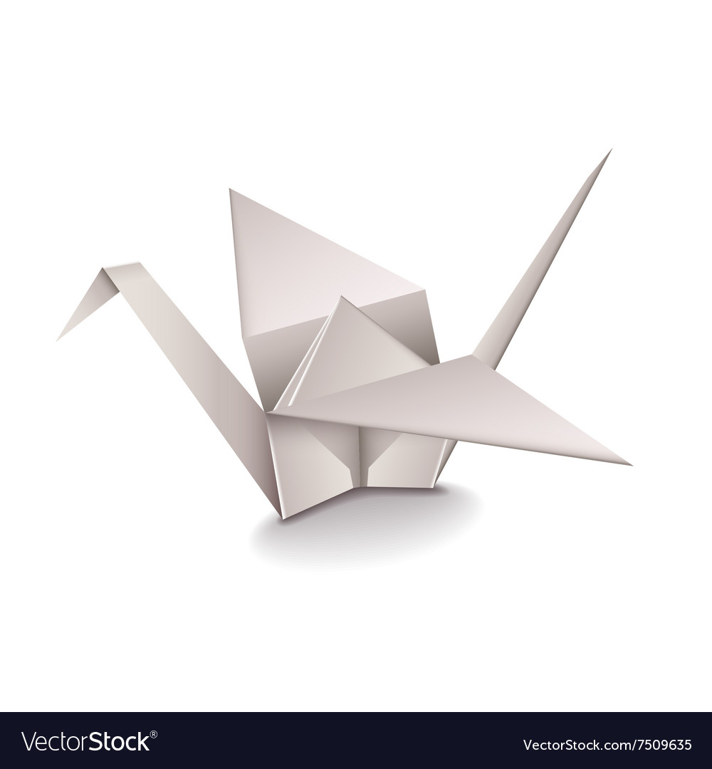 origami-crane-isolated-on-white-vector-7509635